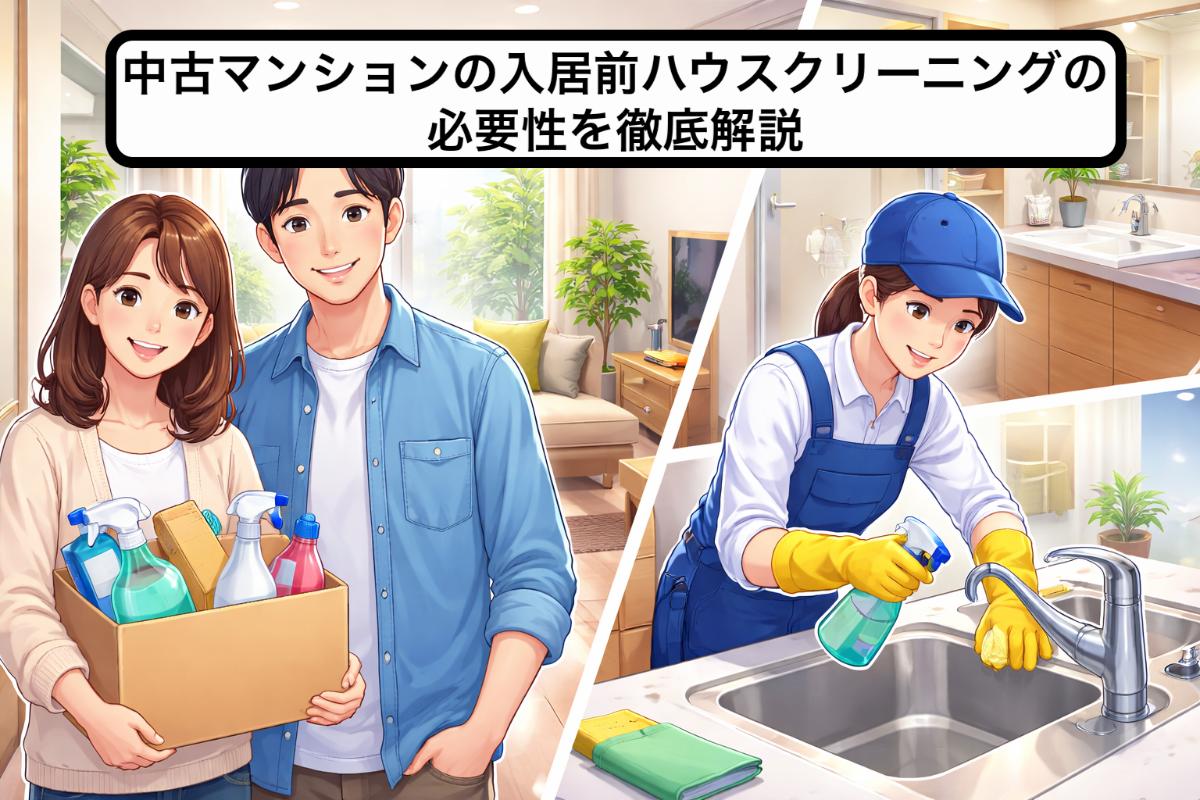 中古マンションの入居前ハウスクリーニングの必要性を徹底解説