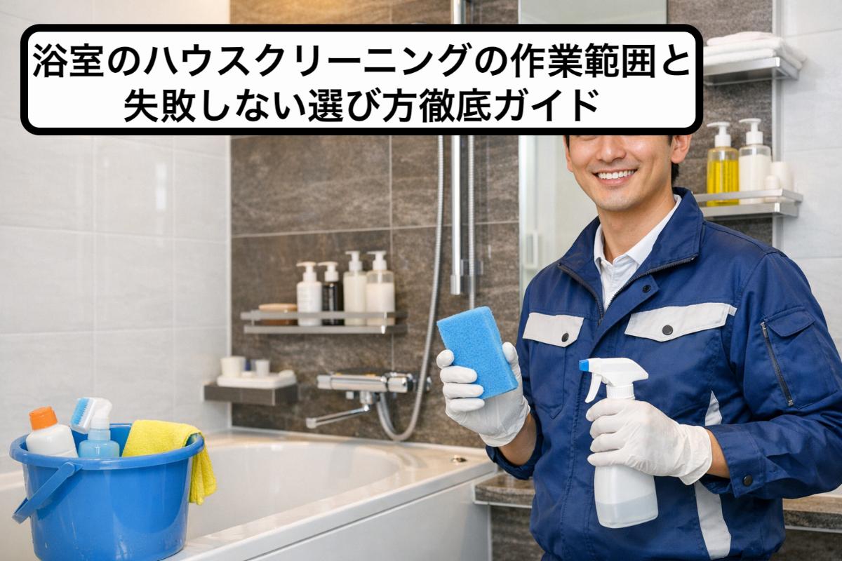 浴室のハウスクリーニングの作業範囲と失敗しない選び方徹底ガイド