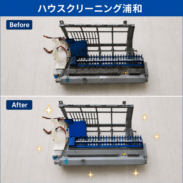 ダイキン RISORA エアコンクリーニングのビフォーアフター