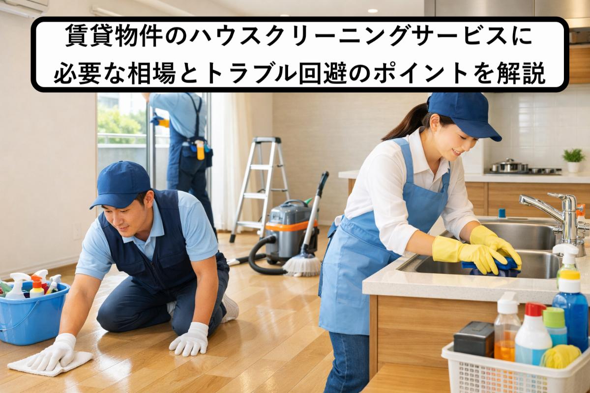 賃貸物件のハウスクリーニングサービスに必要な相場とトラブル回避のポイントを解説