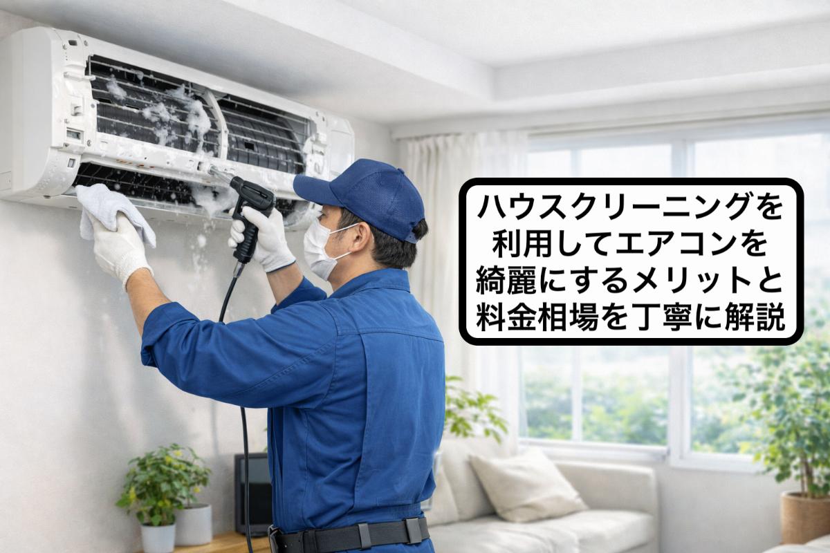 ハウスクリーニングを利用してエアコンを綺麗にするメリットと料金相場を丁寧に解説