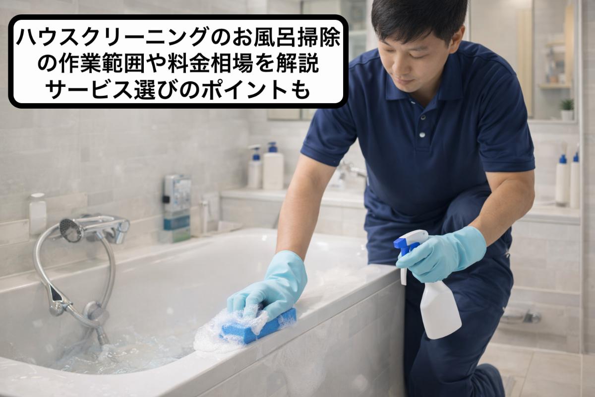 ハウスクリーニングのお風呂掃除の作業範囲や料金相場を解説｜サービス選びのポイントも