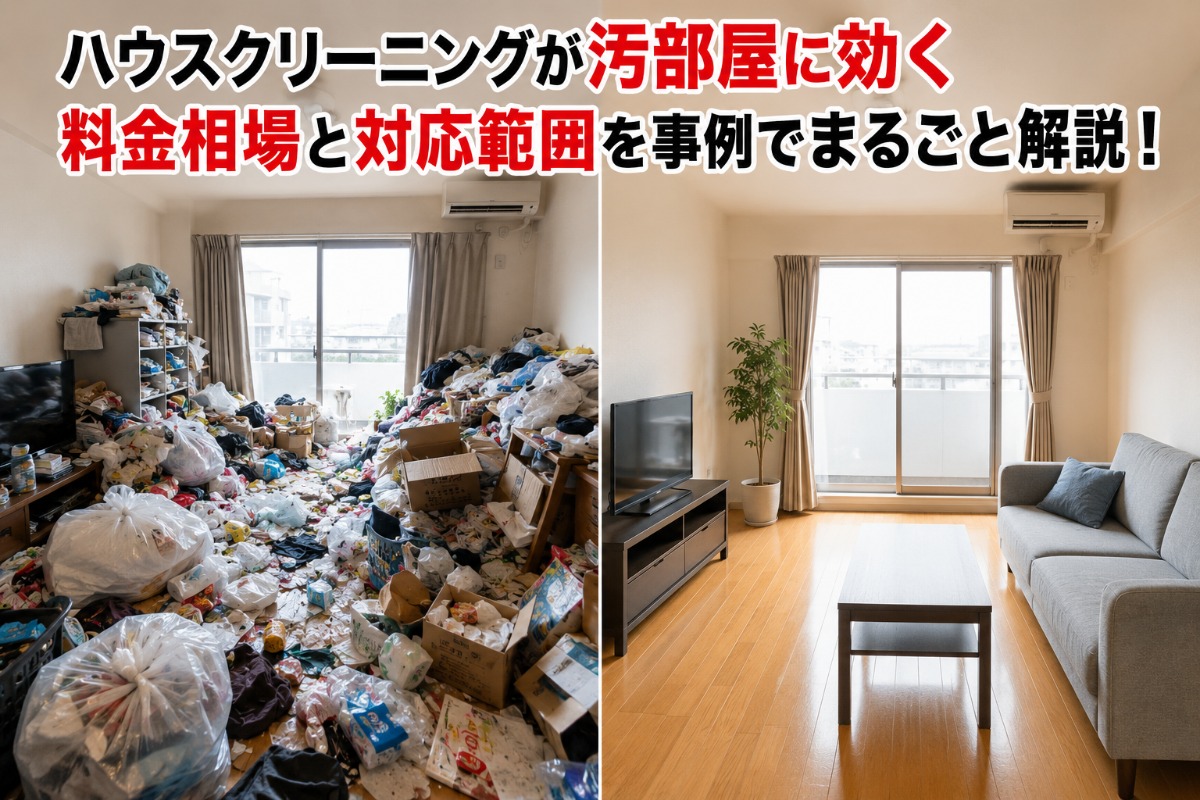 ハウスクリーニングが汚部屋に効く料金相場と対応範囲を事例でまるごと解説！