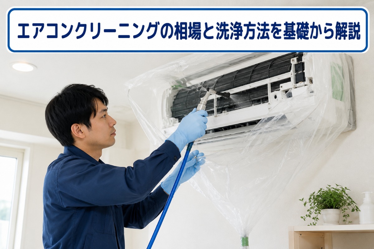 エアコンクリーニングの相場と洗浄方法を基礎から解説