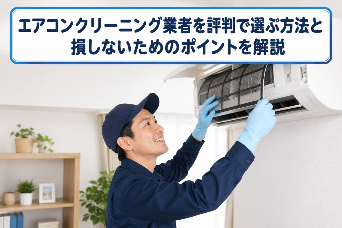 エアコンクリーニング業者を評判で選ぶ方法と損しないためのポイントを解説