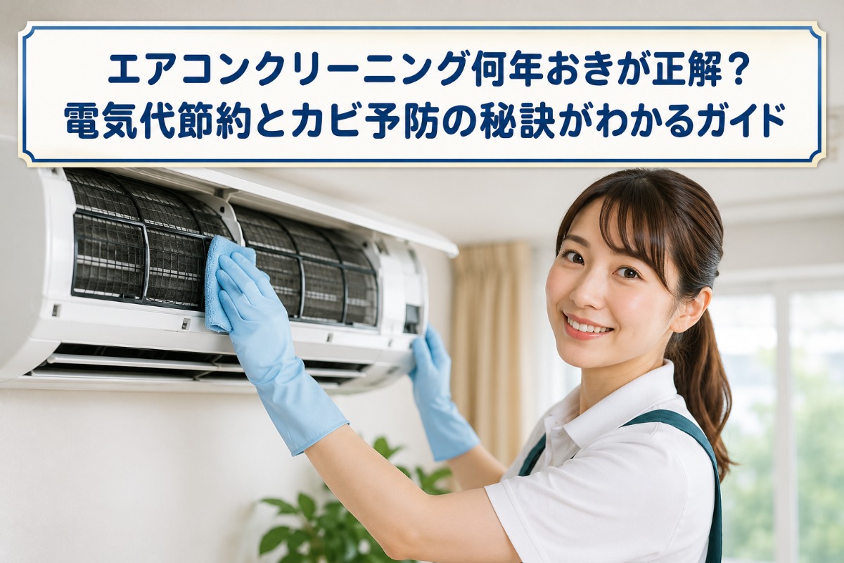 エアコンクリーニング何年おきが正解？電気代節約とカビ予防の秘訣がわかるガイド