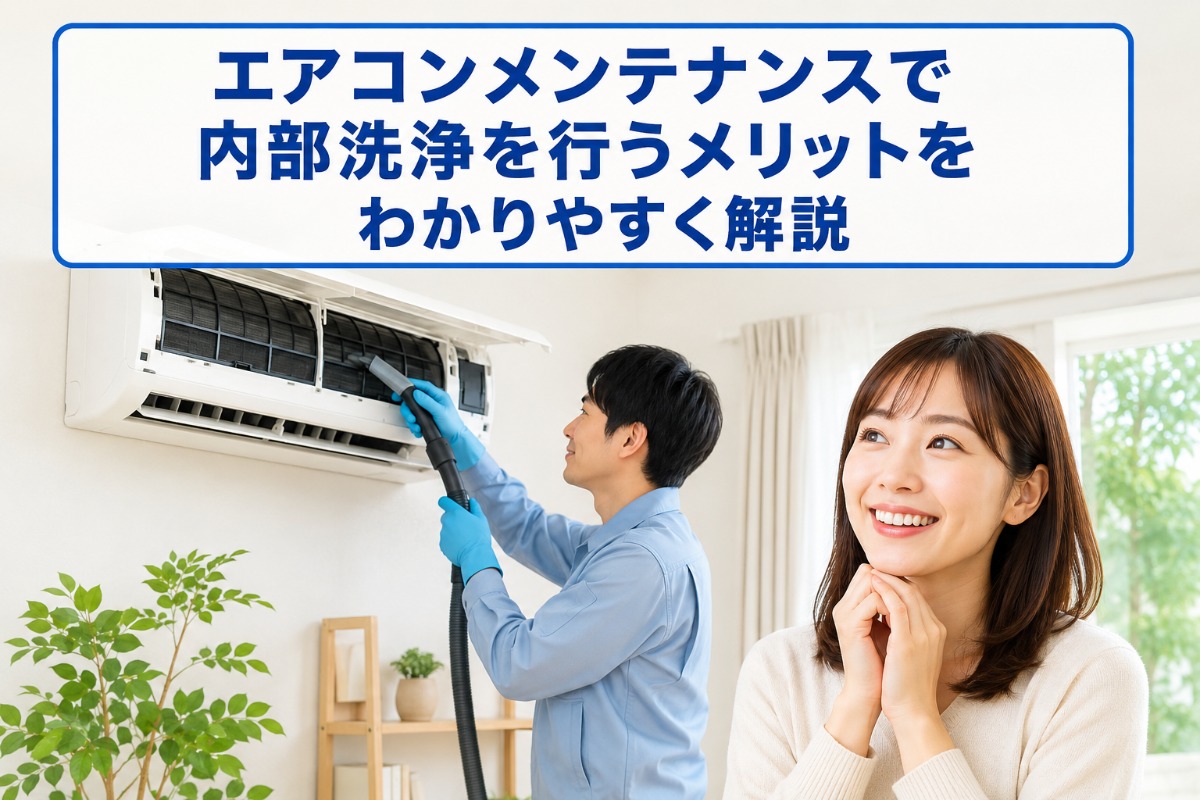 エアコンメンテナンスで内部洗浄を行うメリットをわかりやすく解説