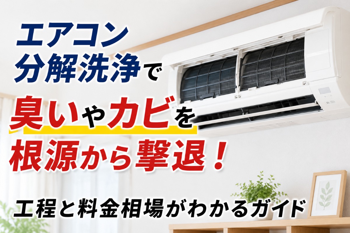エアコン分解洗浄で臭いやカビを根源から撃退！工程と料金相場がわかるガイド